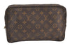 Auth Louis Vuitton Monogram Trousse Toilette 28 Clutch Hand Bag M47522 LV 9435J