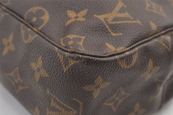 Auth Louis Vuitton Monogram Trousse Toilette 28 Clutch Hand Bag M47522 LV 9435J