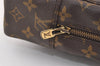 Auth Louis Vuitton Monogram Trousse Toilette 28 Clutch Hand Bag M47522 LV 9435J