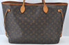 Authentic Louis Vuitton Monogram Neverfull GM Shoulder Tote Bag M40157 LV 9436E