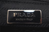 Authentic PRADA TESSUTO CALF Nylon Leather Tote Bag BR3254 Black 9436J