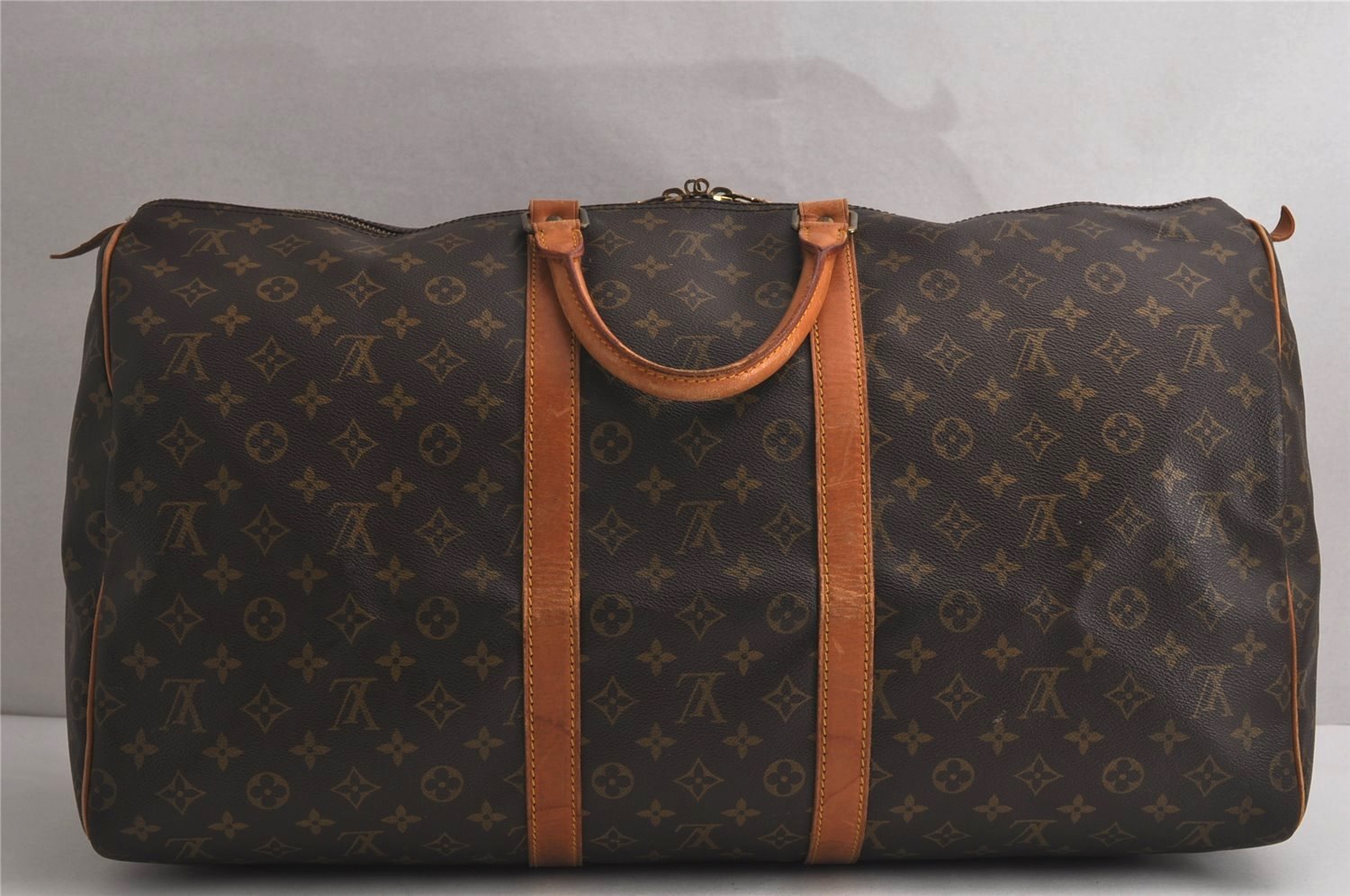 Authentic Louis Vuitton Monogram Keepall 55 Travel Boston Bag M41424 LV 9437J