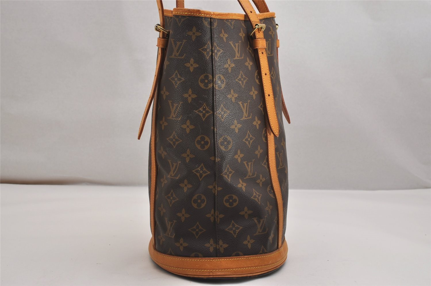 Authentic Louis Vuitton Monogram Bucket GM Shoulder Tote Bag M42236 Junk 9438J
