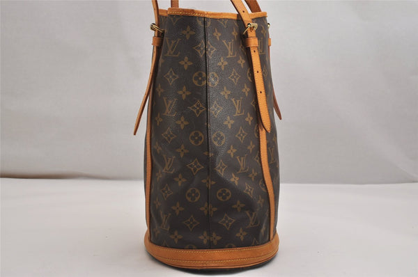 Authentic Louis Vuitton Monogram Bucket GM Shoulder Tote Bag M42236 Junk 9438J