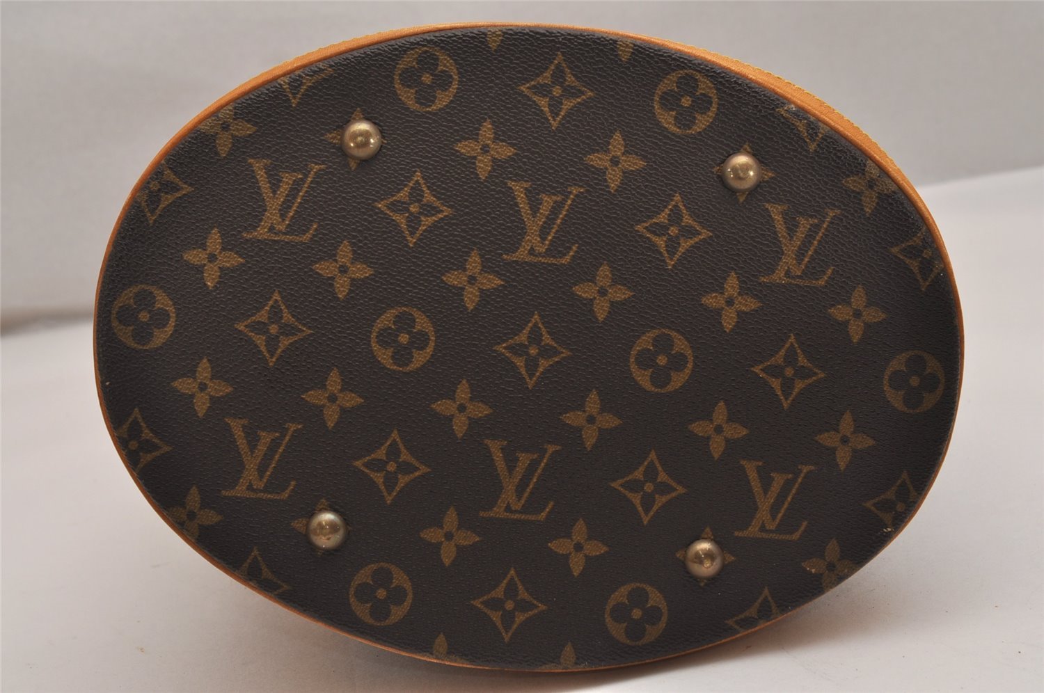 Authentic Louis Vuitton Monogram Bucket GM Shoulder Tote Bag M42236 Junk 9438J