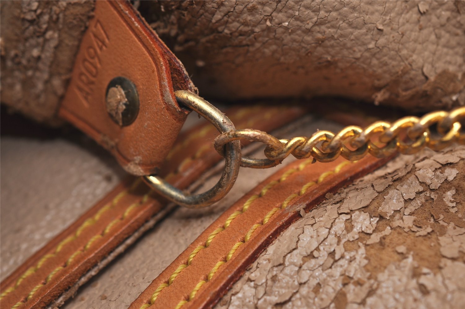 Authentic Louis Vuitton Monogram Bucket GM Shoulder Tote Bag M42236 Junk 9438J