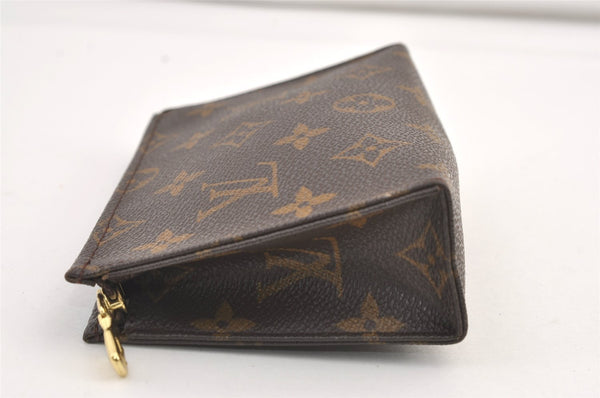 Authentic Louis Vuitton Monogram Poche Toilette 15 M47546 Cosmetics Pouch 9439J