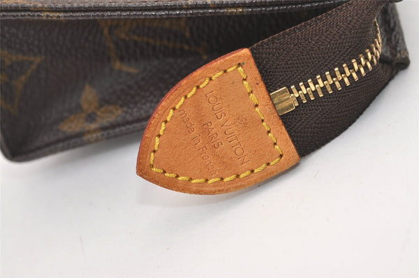 Authentic Louis Vuitton Monogram Poche Toilette 15 M47546 Cosmetics Pouch 9439J