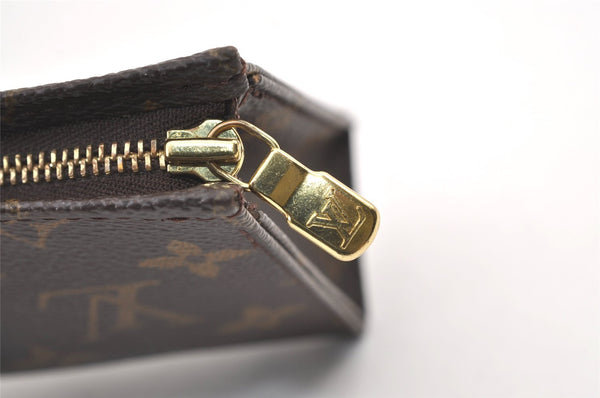 Authentic Louis Vuitton Monogram Poche Toilette 15 M47546 Cosmetics Pouch 9439J