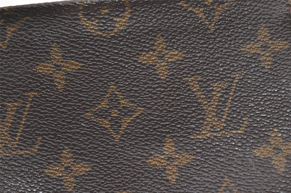 Authentic Louis Vuitton Monogram Poche Toilette 15 M47546 Cosmetics Pouch 9439J