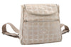 Authentic CHANEL New Travel Line 2Way Backpack Bag Nylon Leather Beige 9440I