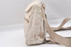 Authentic CHANEL New Travel Line 2Way Backpack Bag Nylon Leather Beige 9440I