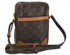 Authentic Louis Vuitton Monogram Danube Shoulder Cross Body Bag M45266 LV 9441I