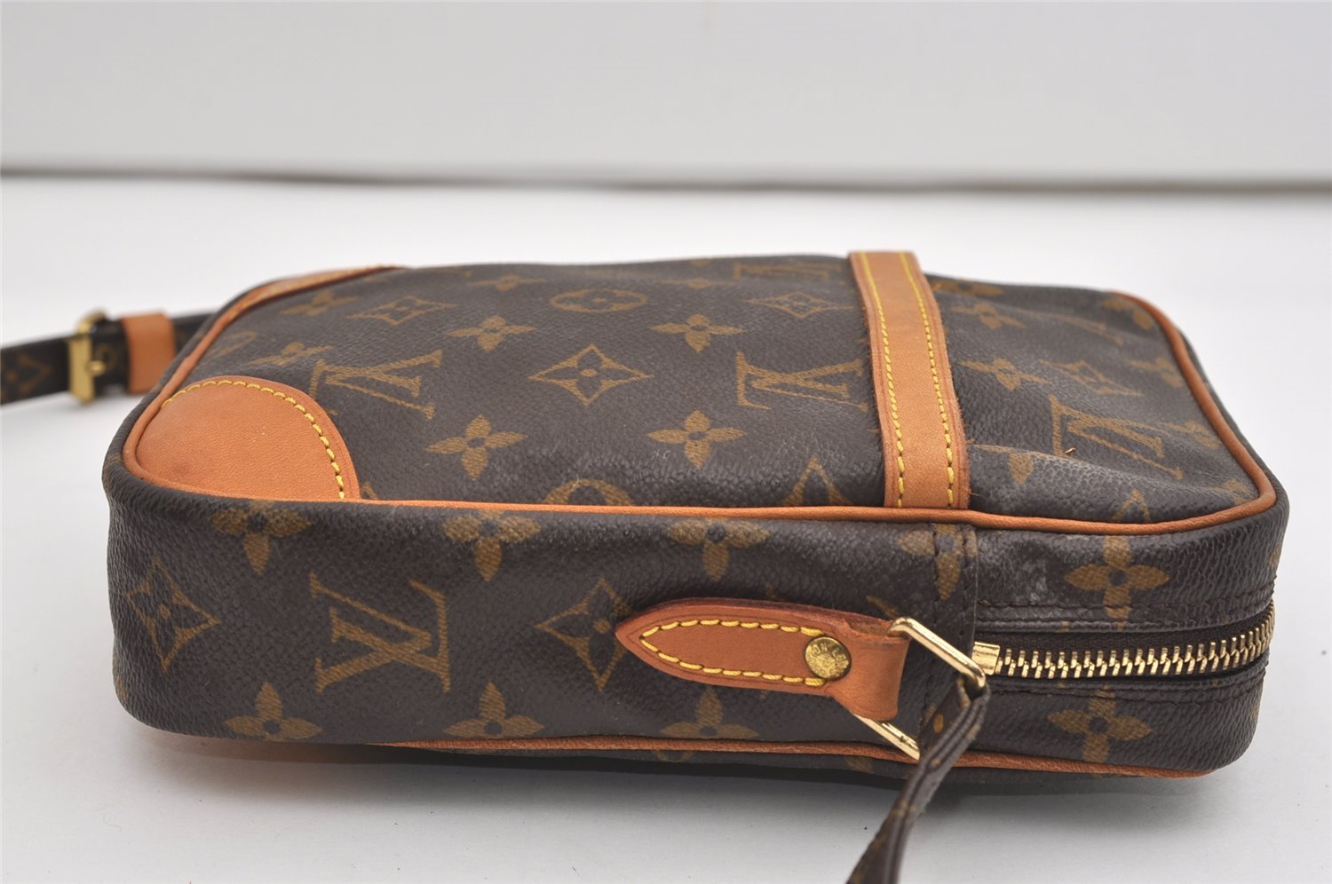 Authentic Louis Vuitton Monogram Danube Shoulder Cross Body Bag M45266 LV 9441I