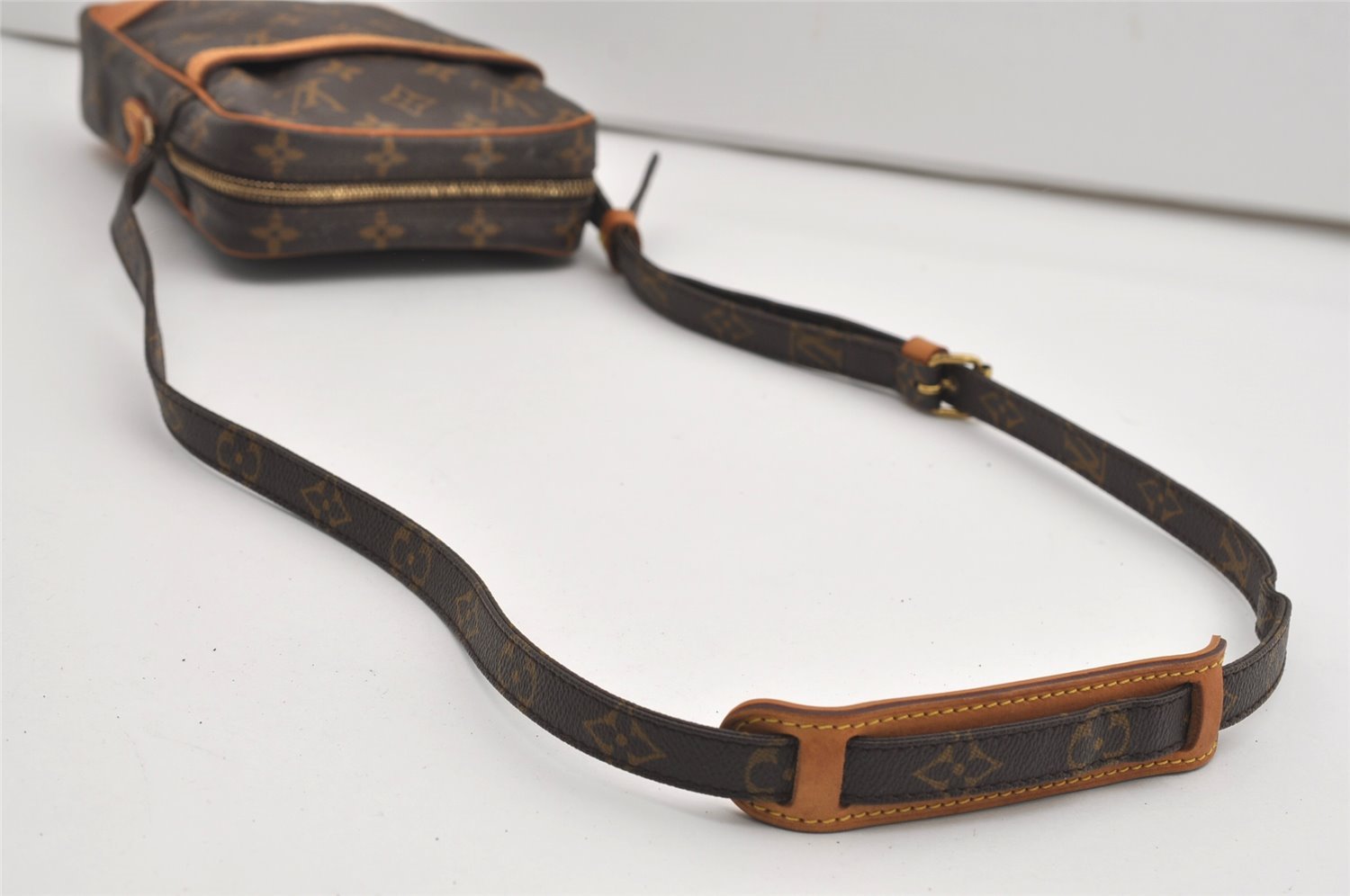 Authentic Louis Vuitton Monogram Danube Shoulder Cross Body Bag M45266 LV 9441I