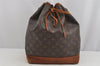 Authentic Louis Vuitton Monogram Noe Shoulder Drawstring Bag M42224 LV 9441J