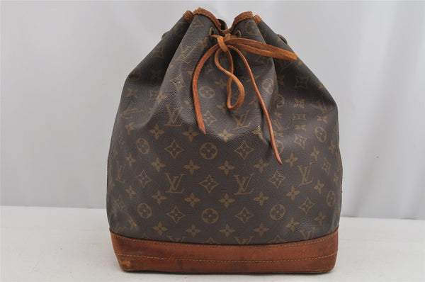 Authentic Louis Vuitton Monogram Noe Shoulder Drawstring Bag M42224 LV 9441J