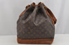 Authentic Louis Vuitton Monogram Noe Shoulder Drawstring Bag M42224 LV 9441J
