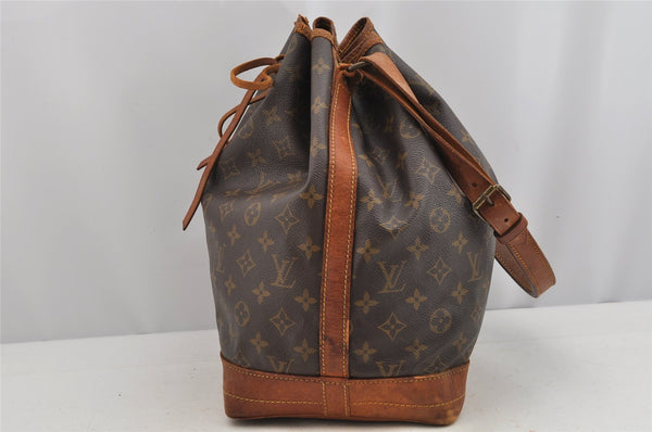 Authentic Louis Vuitton Monogram Noe Shoulder Drawstring Bag M42224 LV 9441J