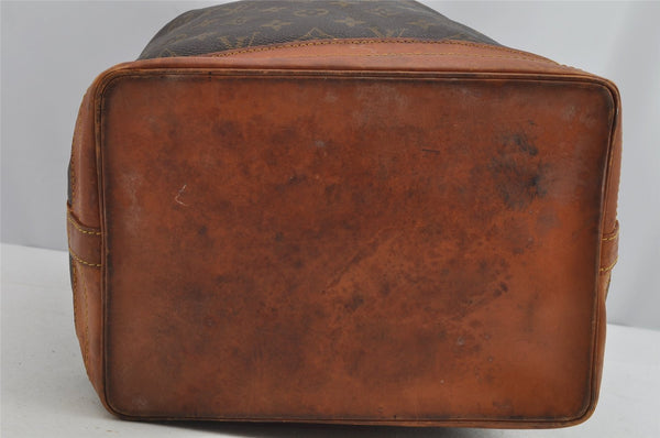 Authentic Louis Vuitton Monogram Noe Shoulder Drawstring Bag M42224 LV 9441J