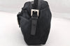 Authentic FENDI Mamma Baguette Shoulder Hand Bag Jersey Leather Black Junk 9443I