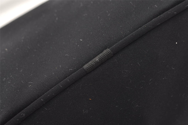 Authentic FENDI Vintage Shoulder Hand Bag Purse Jersey Leather Black 9443J