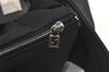 Authentic FENDI Vintage Shoulder Hand Bag Purse Jersey Leather Black 9443J