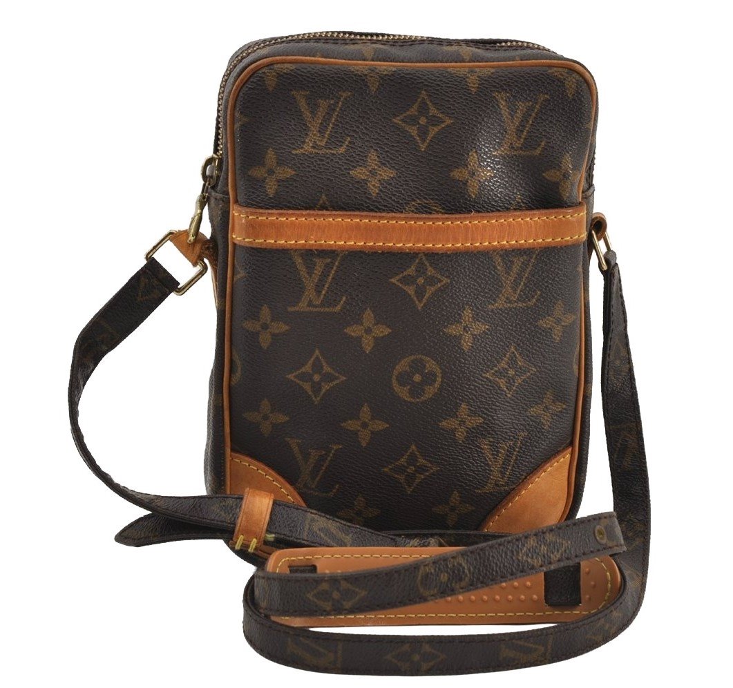 Authentic Louis Vuitton Monogram Danube Shoulder Cross Body Bag M45266 LV 9444I
