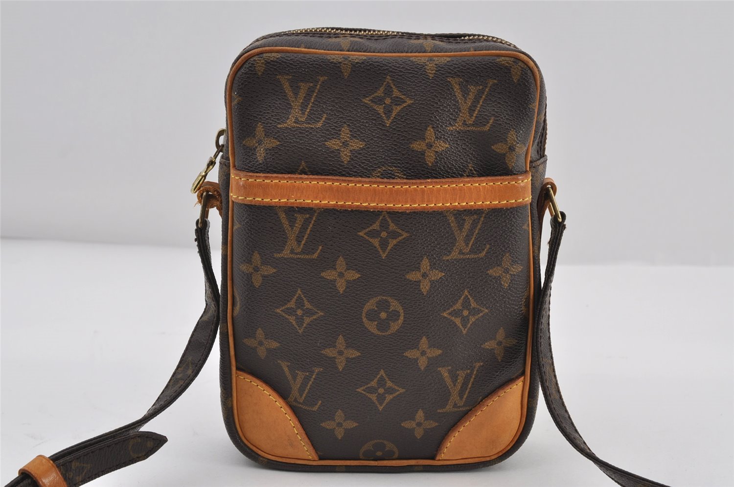 Authentic Louis Vuitton Monogram Danube Shoulder Cross Body Bag M45266 LV 9444I