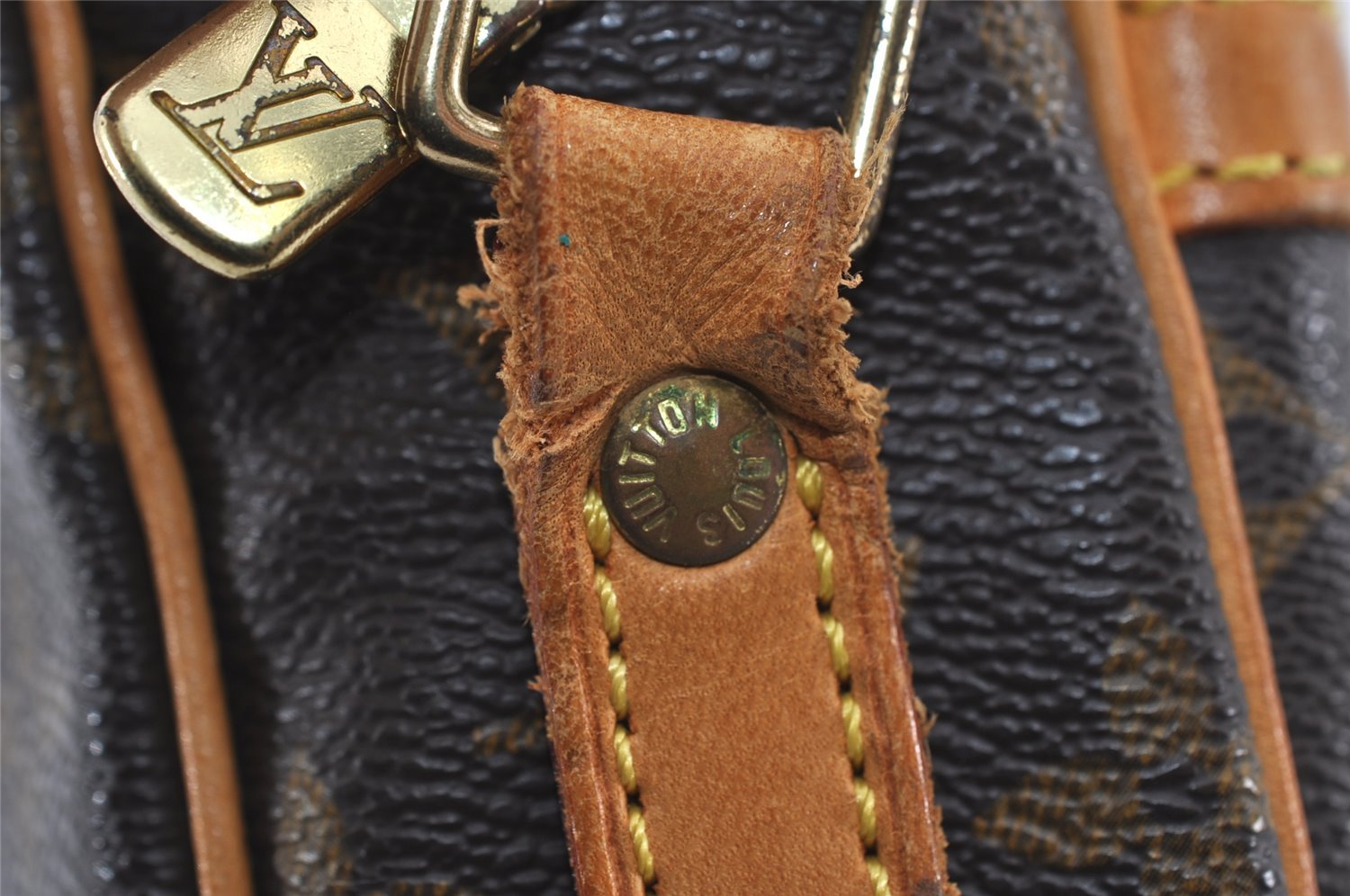 Authentic Louis Vuitton Monogram Danube Shoulder Cross Body Bag M45266 LV 9444I