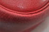 Authentic HERMES Trim 31 Shoulder Hand Bag Purse Leather Red 9445I