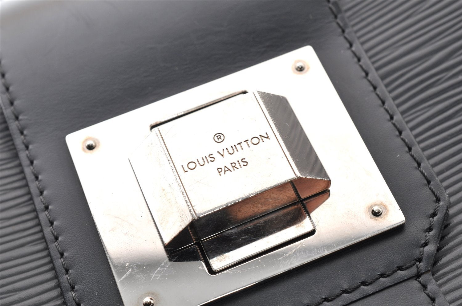 Authentic Louis Vuitton Epi Mirabeau GM 2Way Tote Hand Bag M40472 Black 9446I