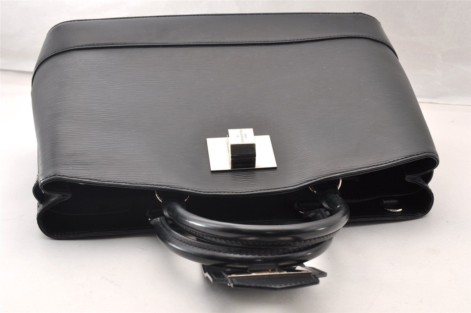 Authentic Louis Vuitton Epi Mirabeau GM 2Way Tote Hand Bag M40472 Black 9446I