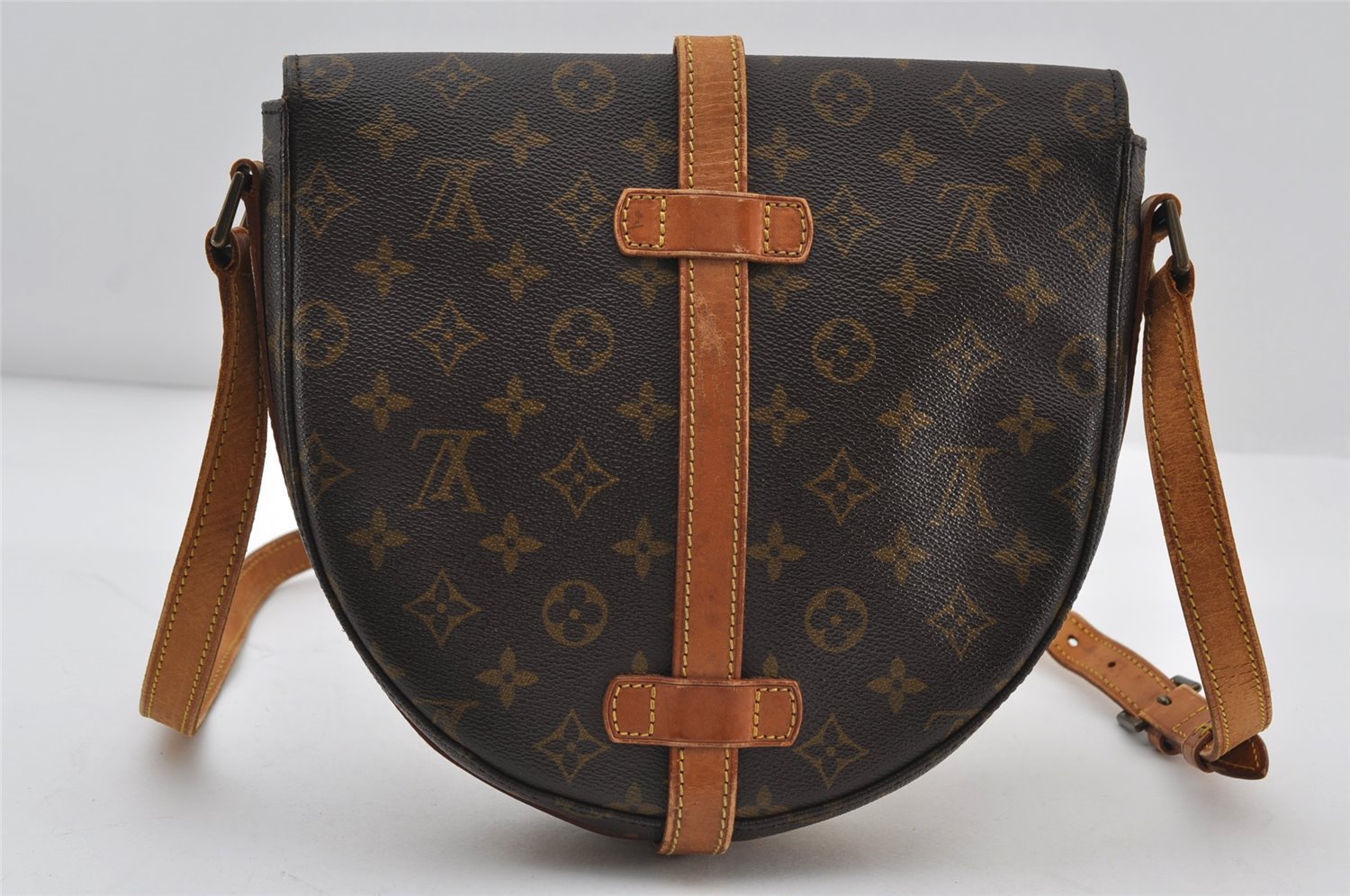 Authentic Louis Vuitton Monogram Chantilly GM Shoulder Cross Bag M51232 LV 9447I