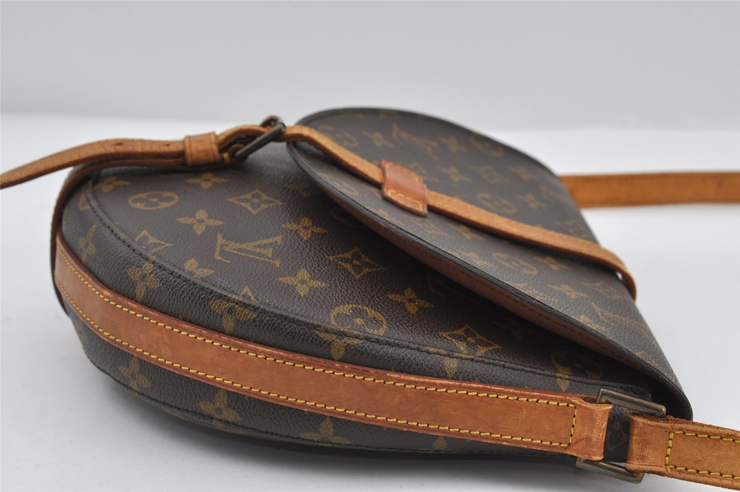 Authentic Louis Vuitton Monogram Chantilly GM Shoulder Cross Bag M51232 LV 9447I