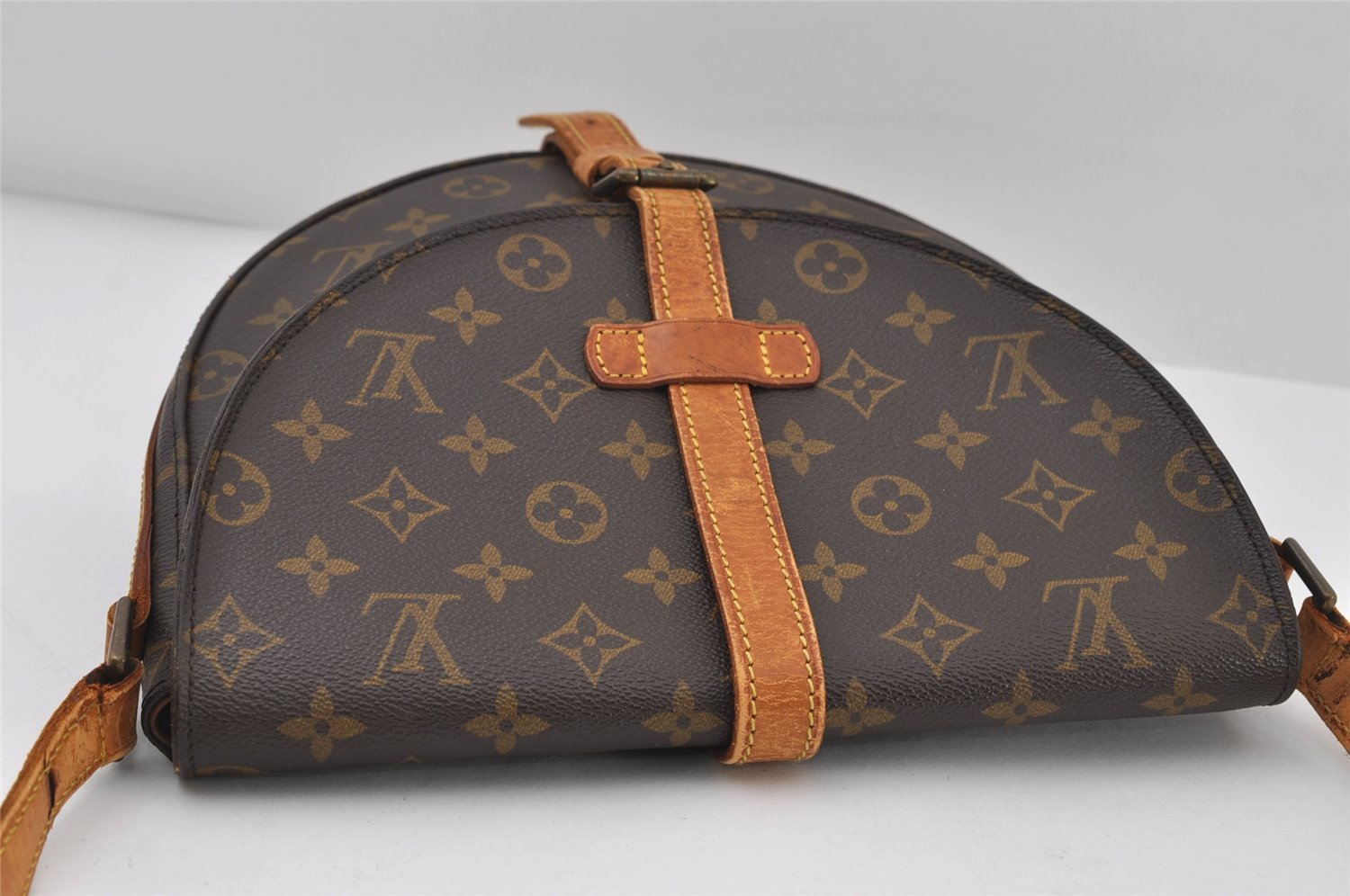 Authentic Louis Vuitton Monogram Chantilly GM Shoulder Cross Bag M51232 LV 9447I