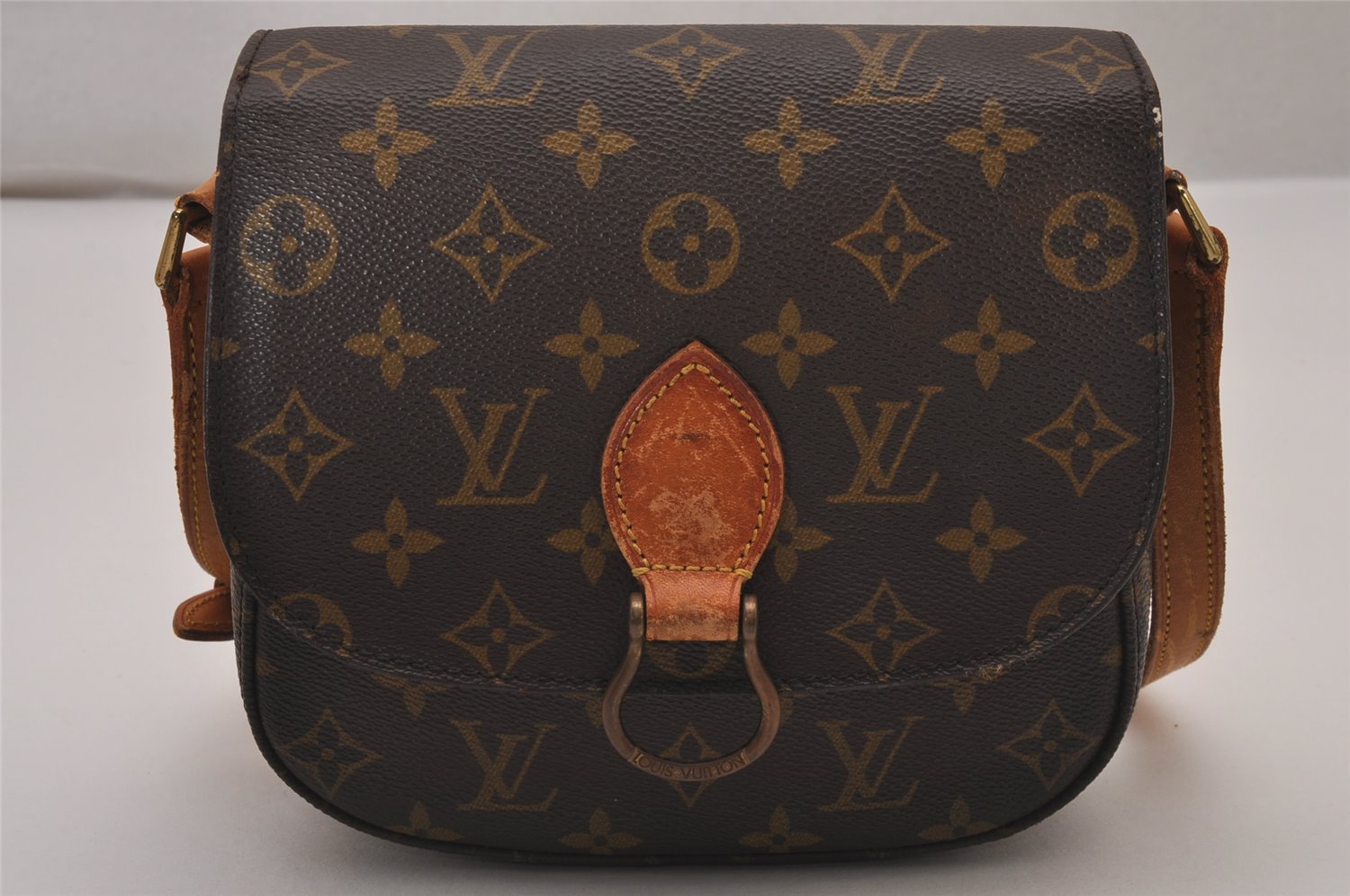 Authentic Louis Vuitton Monogram Saint Cloud MM M51243 Shoulder Cross Bag 9448I
