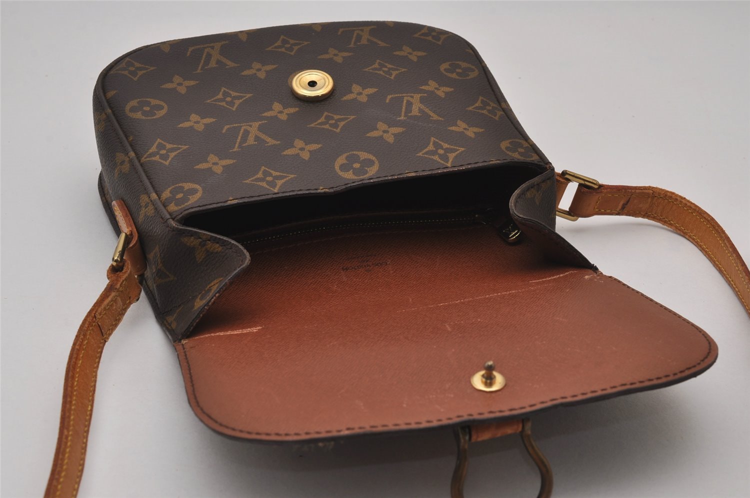Authentic Louis Vuitton Monogram Saint Cloud MM M51243 Shoulder Cross Bag 9448I
