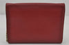 Authentic GUCCI GG Marmont Chain Shoulder Long Wallet Leather 401232 Red 9450I