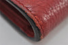 Authentic GUCCI GG Marmont Chain Shoulder Long Wallet Leather 401232 Red 9450I