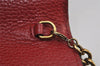 Authentic GUCCI GG Marmont Chain Shoulder Long Wallet Leather 401232 Red 9450I