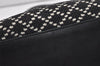 Authentic GUCCI Diamante Shoulder Tote Bag Wool Leather 257304 Black 9451I