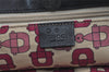 Authentic GUCCI Diamante Shoulder Tote Bag Wool Leather 257304 Black 9451I