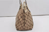 Authentic GUCCI Abbey Shoulder Tote Bag GG Canvas Leather 141470 Brown 9452I