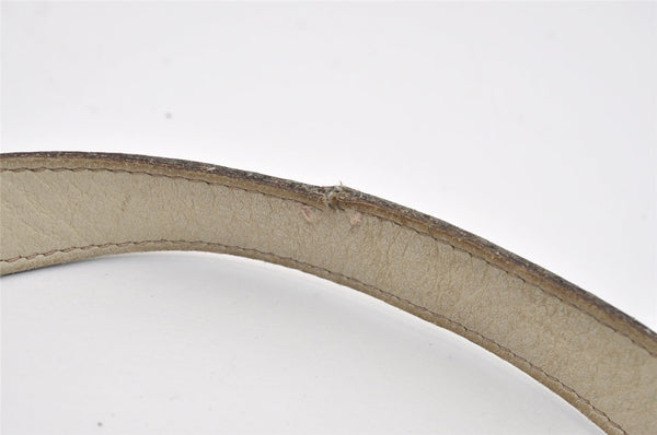 Authentic GUCCI Abbey Shoulder Tote Bag GG Canvas Leather 141470 Brown 9452I