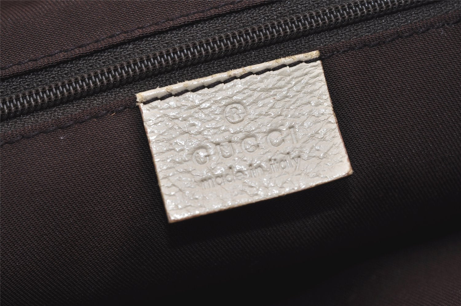 Authentic GUCCI Abbey Shoulder Tote Bag GG Canvas Leather 141470 Brown 9452I