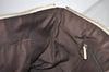 Authentic GUCCI Abbey Shoulder Tote Bag GG Canvas Leather 141470 Brown 9452I
