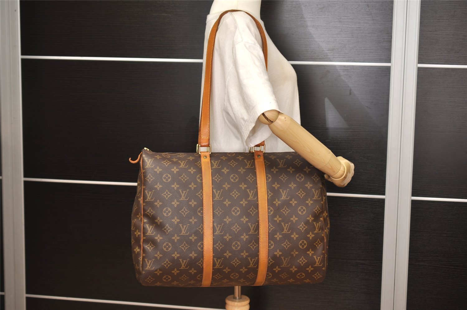 Authentic Louis Vuitton Monogram Flanerie 45 Shoulder Boston Bag M51115 LV 9452J