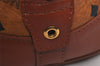 Authentic MCM Vintage Visetos Leather 2Way Shoulder Hand Bag Brown 9453J