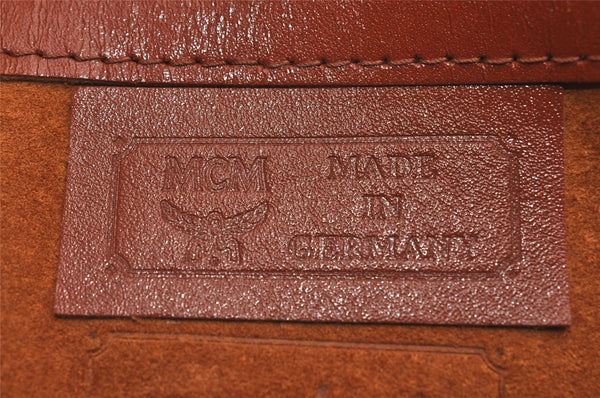 Authentic MCM Vintage Visetos Leather 2Way Shoulder Hand Bag Brown 9453J